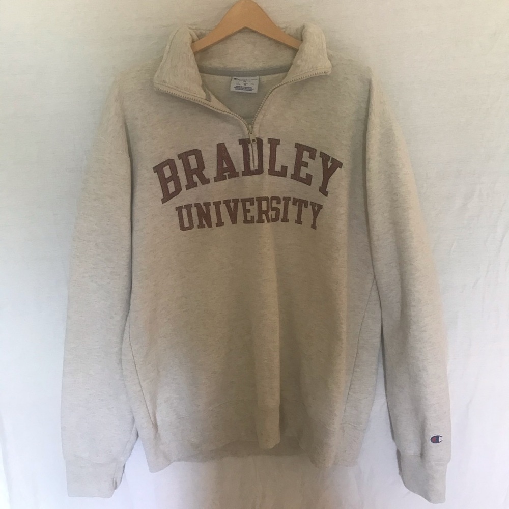 ❤️ BRADLEY UNIVERSITY HALF-ZIP SWEATER ❤️